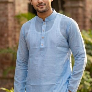 দেশি ধুতি পাঞ্জাবি । সুরমা কালার