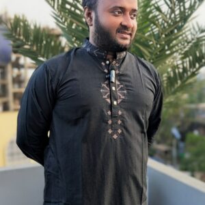 সুতি পাঞ্জাবি কোড ৩০১২ (কালো)